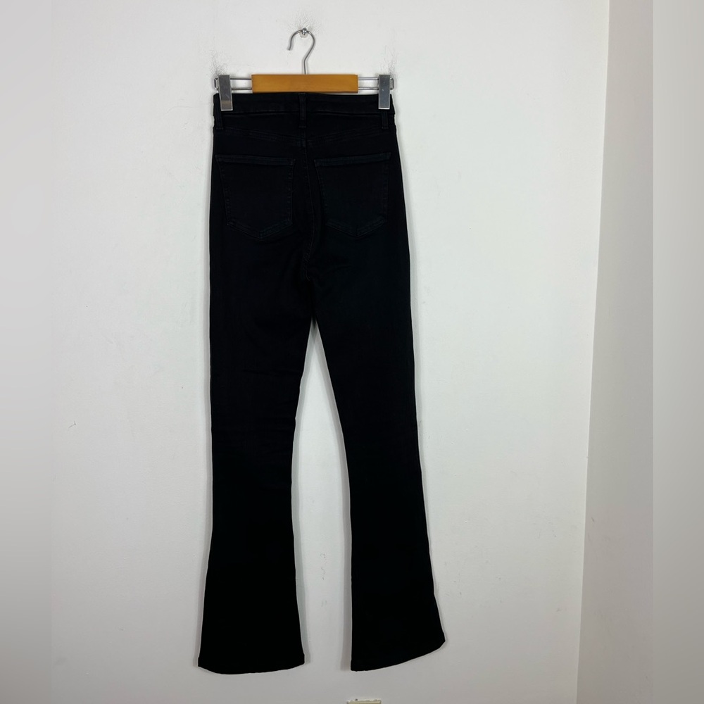 7 For All Mankind Women's Black Ultra High-rise Skinny Boot Jeans‎ Sz 24